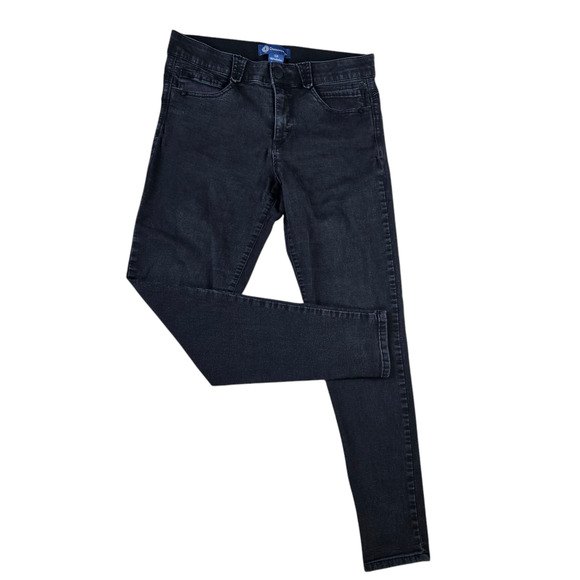 Democracy Black "Ab"Solution Slimming Stretchy High Waisted Skinny Jeans Size 12 - Picture 1 of 8